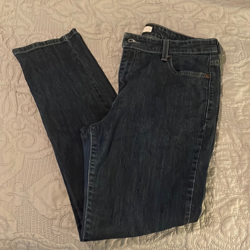 Levi’s Boys 16M Mid-Rise Skinny Dark Wash Blue Jeans